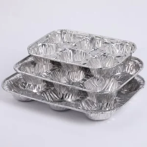 Heat Resistant Aluminum Foil Egg Tart Cupcake Mold for Baking