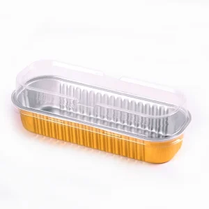 Heat Sealable Disposable Aluminum Foil Tray with PET Lid Food Grade Oven Safe Rectangle