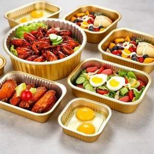 Heavy Duty Aluminum Foil Container Oven Microwave Air Fryer Safe Non Stick Leakproof for Takeout Catering