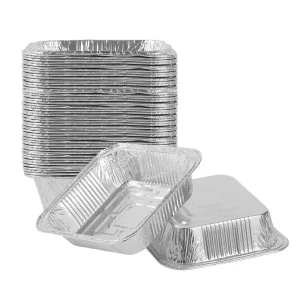 Heavy Duty Leak Proof Aluminum Foil Food Tray Takeaway Container