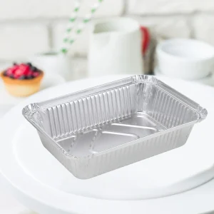 Heavy Duty Silver Aluminum Foil Container for Banquet Barbecue and Party Aluminum Baking Foil Pans Aluminium Foil Food Container