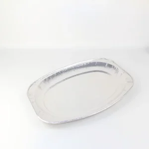 Heavy Gauge Large Rectangle Aluminum Foil Container Anti-Leak Oven-Safe Disposable Catering Food Grade Pulp Moulded