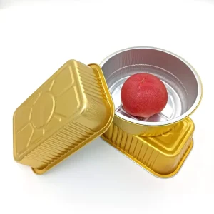 High Quality 1000Ml Aluminium Foil Container 5 Inch Round Foil Container 5 Inch Rectangle Aluminum Foil Container