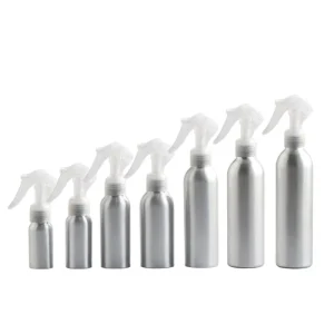 High Quality 30ml 50ml 100ml 150ml Metal Spray Bottles Aluminium Bottles with Trigger Sprayer