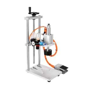 High Speed Semi-Automatic Desktop Lid Pressing Bottle Capping Equipment for Beverage, Crown Cap, Plastic, Glass, Barrel, Corking