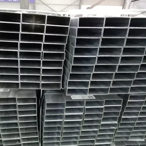 Hollow Rectangular Steel Pipe and Hot Dip Galvanized Square Steel Pipe Tube Greenhouse Frame Fence Post Steel Pipe