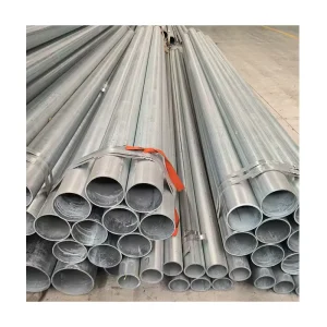 Hot-Dip Galvanized 4 in Round Steel Pipe ERW Galvanized Steel Tube for Greenhouse and Building Construction