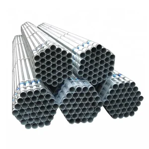 Hot-Dip Galvanized Carbon Steel Round Tube SCH40 SCH80 for Oil, Gas, and Water Conveyance