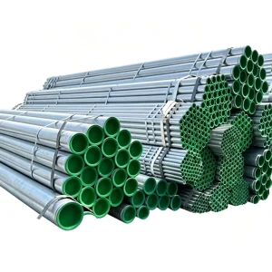 Hot Dip Galvanized Round Steel Pipe ASTM A500 Grade C 27mm 60mm 114mm for Agricultural Equipment Fencing and Construction