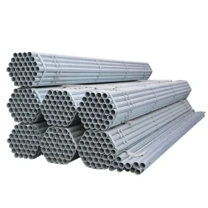 Hot-Dip Galvanized Steel Round Pipe GI Galvanized Iron Pipe A53 Tube for Greenhouse Construction