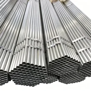 Hot Dipped Galvanized Round Iron Pipe 1/2 Inch GI Tubing ERW Steel Tube for Greenhouse Frame, Fence Post, and Construction
