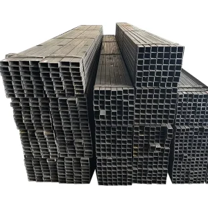 Hot Rolled Hollow Section Mild Carbon Steel Pipe MS Iron Square Rectangular Tubes Black Square Pipe for Building