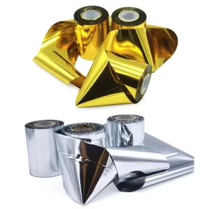 Hot Selling Gold Silver Color Roll Imitation Gold Leaf Paper for Furniture Gilding Crafts Decoration