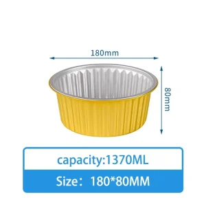Hygienically Sealed Disposable Foil Food Container with Child Safe Lid Food Grade for Thermal Resistant Meal Delivery