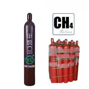 Industrial Methane Gas Cylinder Steel 47L/40L Capacity 135 Bar Pressure 99.9%-99.9999% Purity