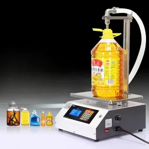 Liquid Bottle Filling Machine for Wine, Edible Oil, Beverages, and Detergents