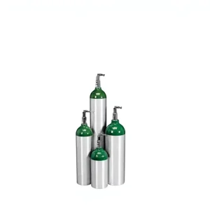 MEDEASE High Quality DOT Certified Lightweight Aluminum Oxygen Cylinder for Industrial and Hospital Use