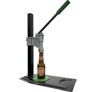Manual Bench Adjustable-Height Bottle Capping Machine for Plastic/Paper Beverage Bottles