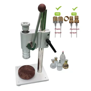 Manual Semi-Automatic 13mm/15mm Perfume Bottle Crimping Capping Machine for Beverage Carton Packaging