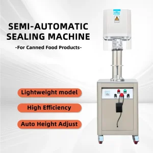 Semi-Automatic Can Sealer for Tin, Paper, PET, and Aluminum Cans
