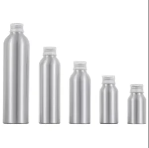 Metal Bottles Aluminum Water and Cosmetic Bottle with Cap Aluminum Material