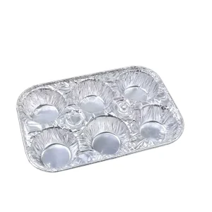 Mini Rectangular Disposable Aluminum Foil Cake Baking Tray with Foil Lid