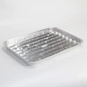 Multi-Size Disposable Aluminum Foil Trays with Rectangular Foil Lid, Oven-Safe Food-Grade Container for Camping and BBQ