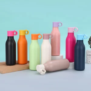 New Arrival Fashion Colorful Stainless Steel Bottles with Dust proof Straw Lid Customized Portable Travel Insulation Bottles