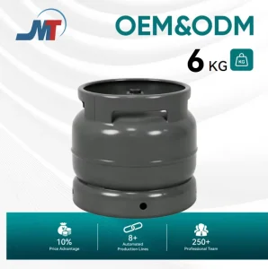 ODM OEM Export-Ready 6KG Steel Low Pressure African LPG Gas Cylinder