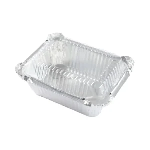 OEM Logo Aluminium Foil Pan Disposable Takeaway Food Container Aluminum Foil Tray Small Size Aluminum Foil Container with Lid