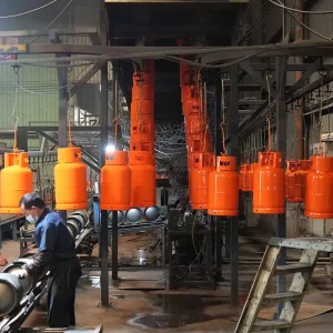 OEM ODM 12.5kg Empty Steel Low-Pressure LPG Gas Cylinder, LPG 25LBS