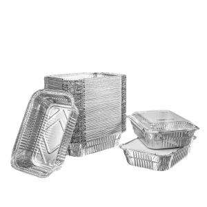 OEM ODM Food Grade Disposable Aluminum Foil Containers, Carryout Lunch Boxes and Trays for Takeaway Baking