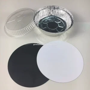 Oven-Safe Disposable Round 7-Inch Aluminum Foil Pan 720ml for Loaf Baking and Cake with Lid