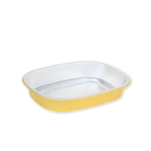 Oven Safe Food Grade PP Plastic Round Foil Lid Containers for Pet Food, T284, 2000ML