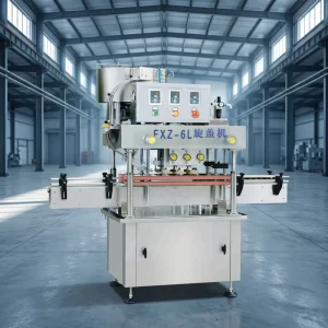 PLC Touchscreen Controlled Automatic Desktop Water Bottle Capping Machine