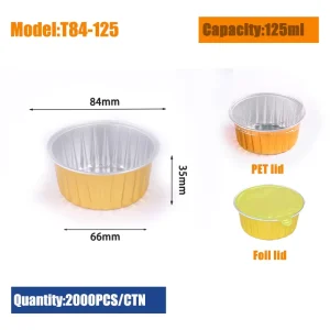 Pet Food Aluminum Foil Containers with Foil Lid Rectangle Blister Process Oven-Safe Food Grade for Camping
