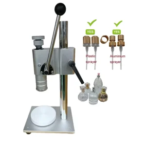 Plastic and Aluminum Pump Sealer Crimper Perfume Bottle Capping Machine