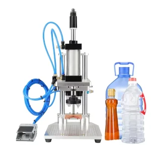 Pneumatic Bottle Capping Machine for 200 mm, 450 mm, and 850 mm Height Packaging Equipment