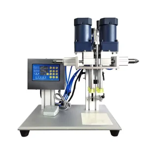 Pneumatic Cosmetic Capping Machine Small Desktop Manual Pump Head Twist-Off Capping Machine