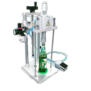 Pneumatic Semi-Automatic Beer Bottle Capping Machine for Crown Caps