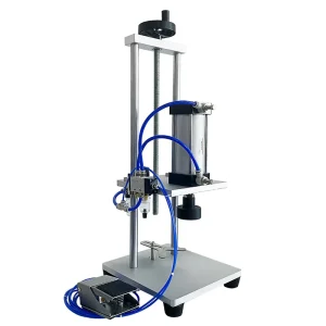Pneumatic Semi-Automatic Capping Machine for Soy Sauce Bottles and Plastic Oil Jugs 16kg Pressing-Type Snap-On Capper