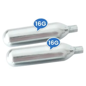 Portable CO2 Cartridges for Bike Tires 16g 20g 24g 25g 33g Threaded Rechargeable Steel Gas Cylinder Canister
