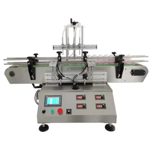 Production Line Customized Automatic Desktop Small Simple Filling Machine Four Head Water Filling Machine