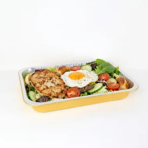 Rectangle Disposable Oven-Safe Aluminum Foil Containers with PP Foil Lid 16 x 11 Inch