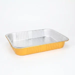 Rectangle Food-Grade Oven-Safe Aluminum Foil Tray 14 x 10 Inch
