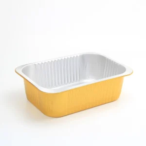 Rectangle Heavy Duty Rectangle Foil Lid PP Containers for Oven Safe Food Grade Pet Food Storage T278 2200ml