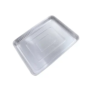 Rectangle Large Lids Disposable Aluminium Container with Aluminum Foil Tray for Serving Foods