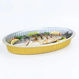 Rectangle Microwave-Safe Disposable Aluminum Foil Containers with PP Foil Lid T425 3680ml