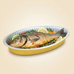 Rectangle Oven-Safe Food-Grade Aluminum Foil Containers with PP Lid