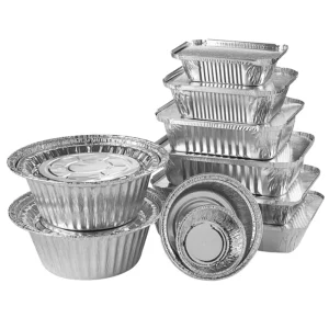 Rectangle Square Disposable Aluminum Foil Containers with PP Lids Custom Sizes Factory Direct